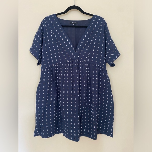 Madewell v-neck Dolman Sleeve Mini Dress size XL - Picture 2 of 6